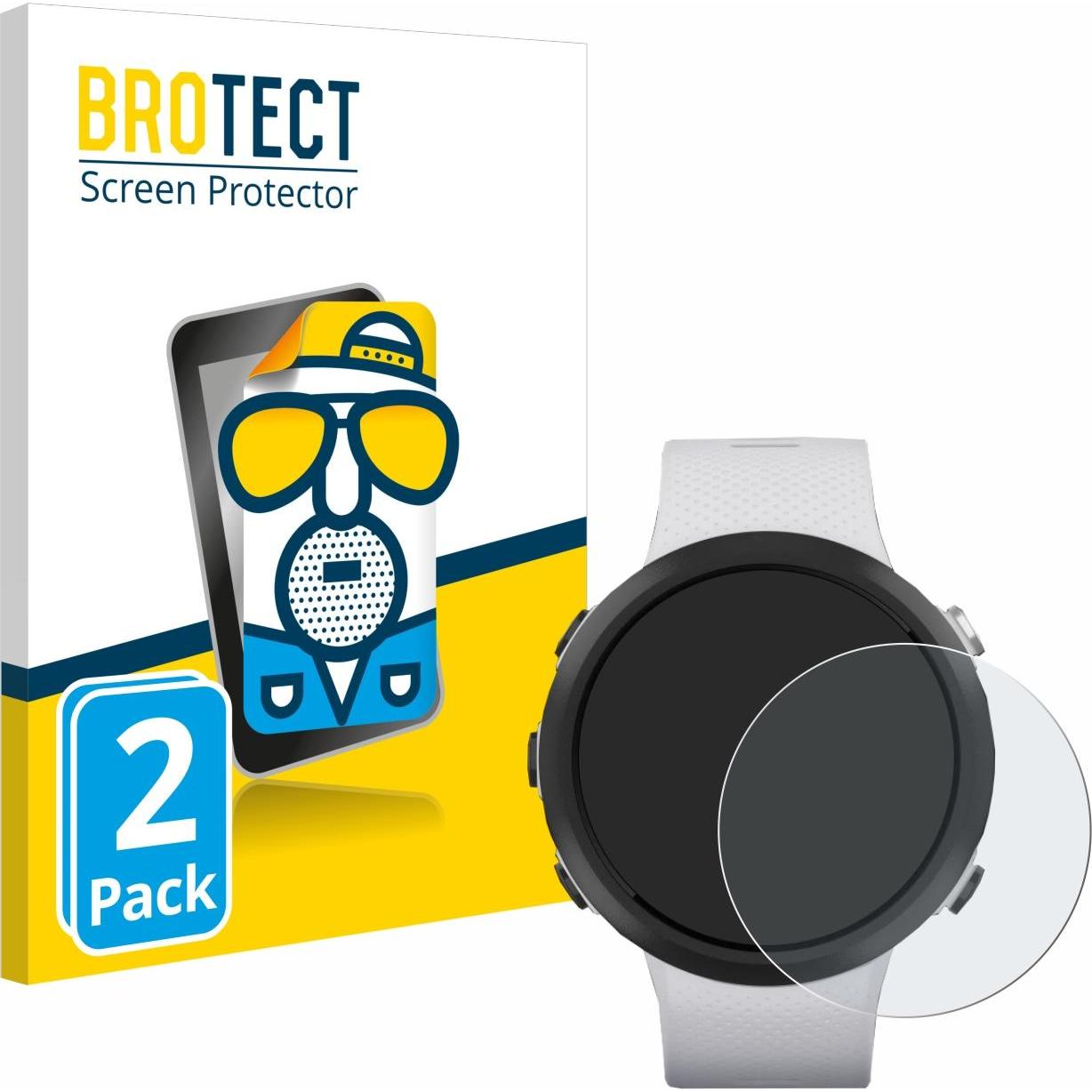 BROTECT Entspiegelungs-Schutzfolie Displayschutz Matt, Smartwatch Schutzfolie, Grau