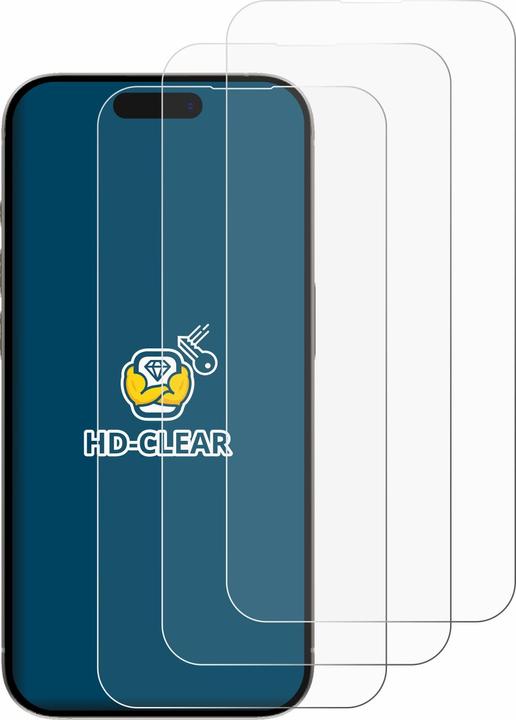 Produktbild BROTECT Schutzfolie Displayschutz Displayschutzfolie Folie Klar Transparent (6 Stück, Apple iPhone 15 Plus)