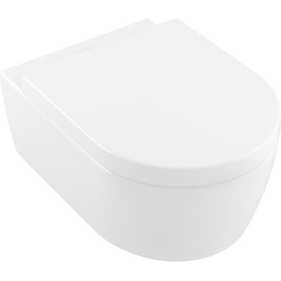 Villeroy & Boch, Toilette + Bidet, V&B Combi-Pack AVENTO m WWC ti. DF und WC-Sitz we C+