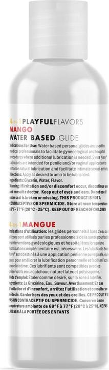 Nutritional values and ingredients Swiss Navy 4 in 1 Mango - 1 fl oz / 30 ml (30 ml)