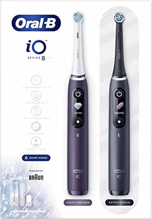 Produktbild Braun Oral-B iO Series 8 Duo Plus Edition, Black Onyx/violet