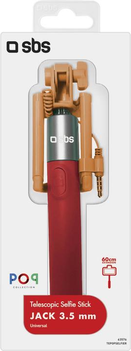 Actual product image SBS Telescopic selfie stick with jack cable
