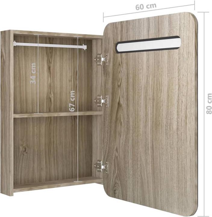 Actual product image vidaXL Othon (60 x 11 x 80 cm)