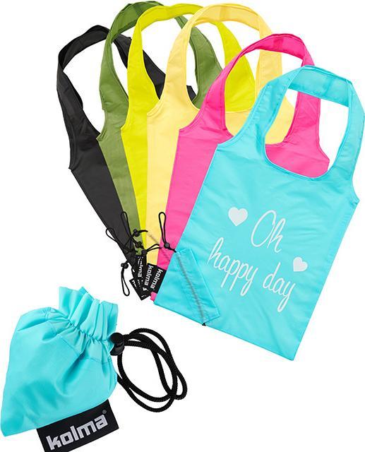 Image du produit Kolma Einkaufstasche RPET "Oh happy day" gelb
