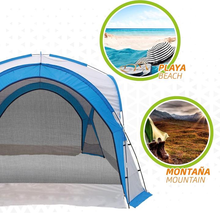 Produktbild Aktive Strandzelt Moskitonetz Camping 350 x 260 x 350 cm (7 kg, 4 Personen)