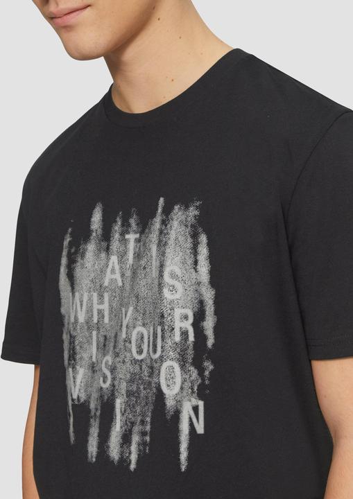 Produktbild s.Oliver T-Shirt Basic Rundhals T-Shirt mit Frontprint (S)