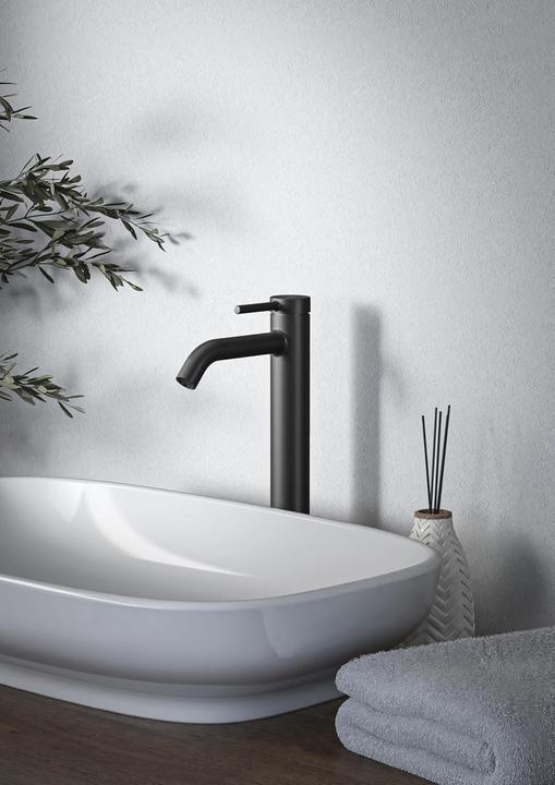 Actual product image Ideal Vessel Faucet with FirmaFlow Pattern, BlueStart System, Easyfix Mount