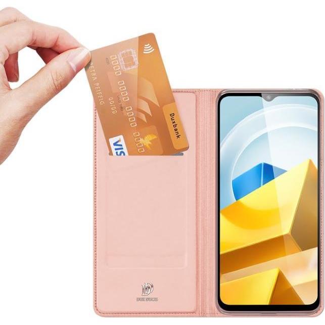 Thumbnail - Dux Ducis Skin Pro Series Bookcover (Xiaomi Poco M5), Smartphone Hülle, Rosa