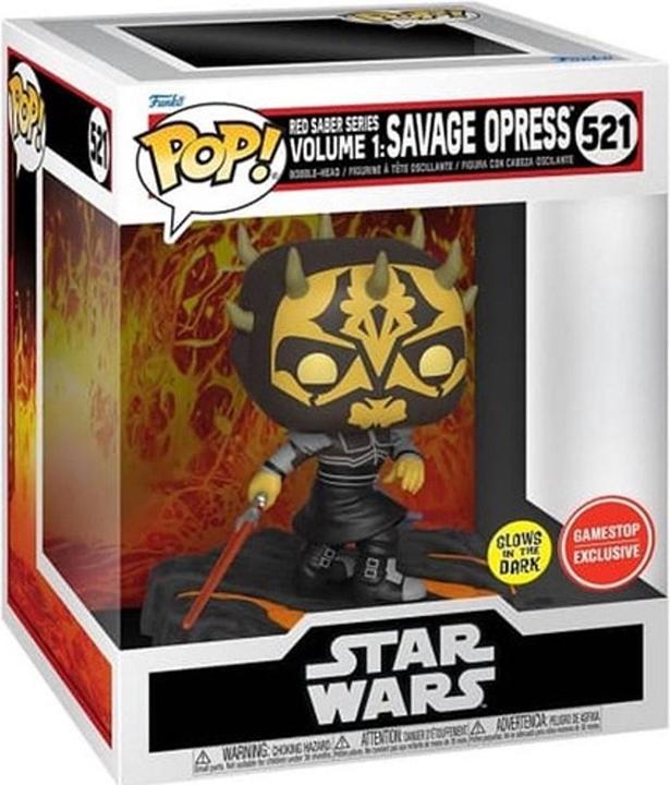 Actual product image Funko POP! Deluxe SW : Sith Darth Savage GITD (521) EXM