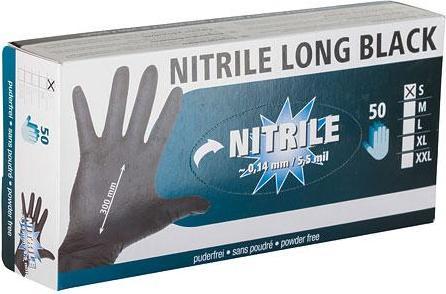 Actual product image Kerbl Nitrile gloves, 50 pieces, size XXL, black (12)