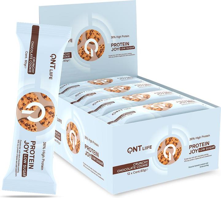 Produktbild QNT 36% Protein Joy Bar Low Sugar Cookie&Cream (12 Stk., 720 g)