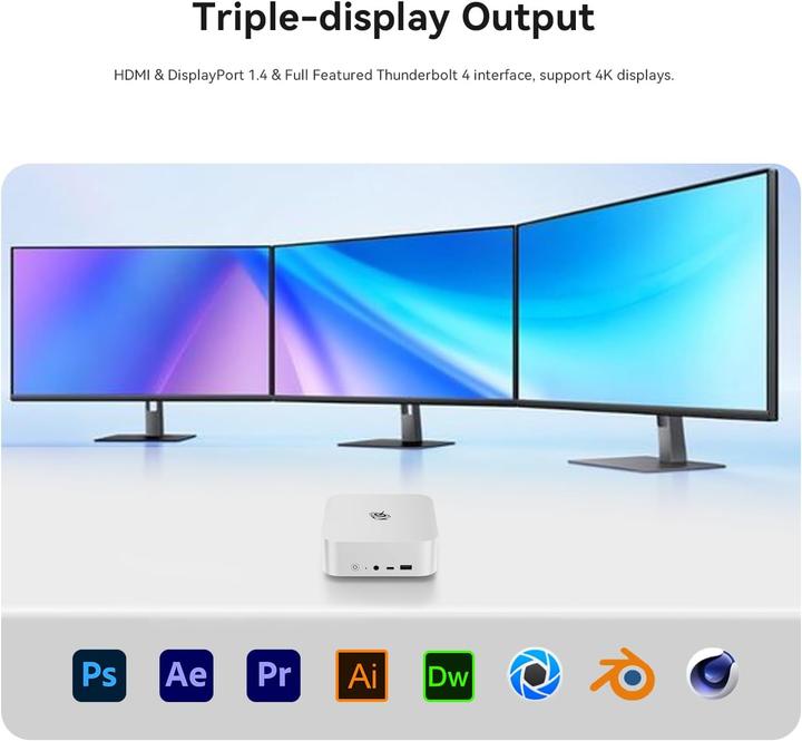 Produktbild Beelink Mini-PC SEi14 mit Intel Core Ultra 9 185H (Intel Core Ultra 9 185H)