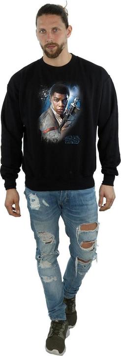 Actual product image Star Wars Mens The Last Jedi Finn Brushed Sweatshirt (XL)