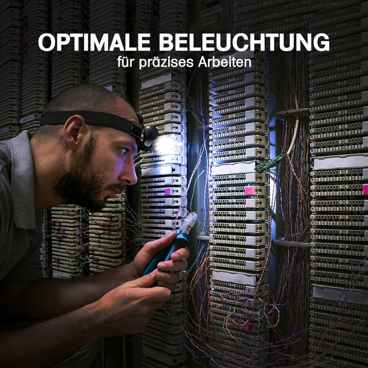 Produktbild Offgridtec 2 Stk. Stirnlampe schwarz LED 220lm 1300 Lux IPX4 (220 lm)