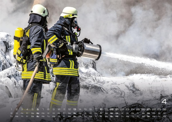 Actual product image FIREFIGHTER - Rescuer in distress - Fire brigade - 2025 - Calendar DIN A3 (A3, Hardcover, German)