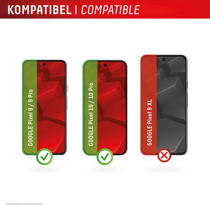 Actual product image Displex Real Glass, 2D Panzerglas (1 Piece, Google Pixel 9 Pro, Google Pixel 9)