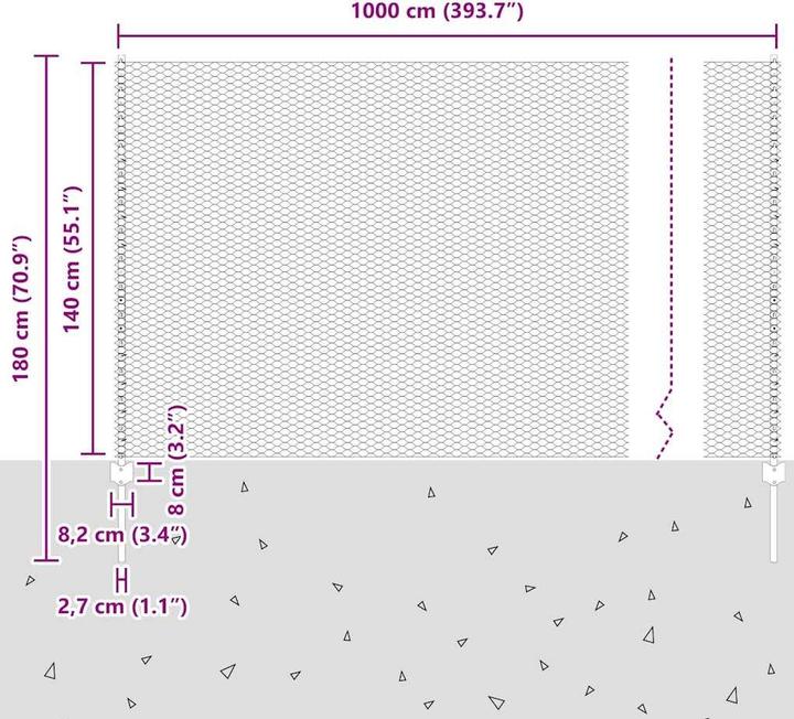 Produktbild vidaXL Aussenbarriere