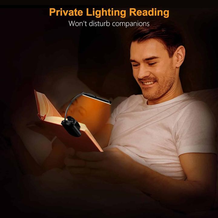 Actual product image Gritin LED reading lamp book clamp