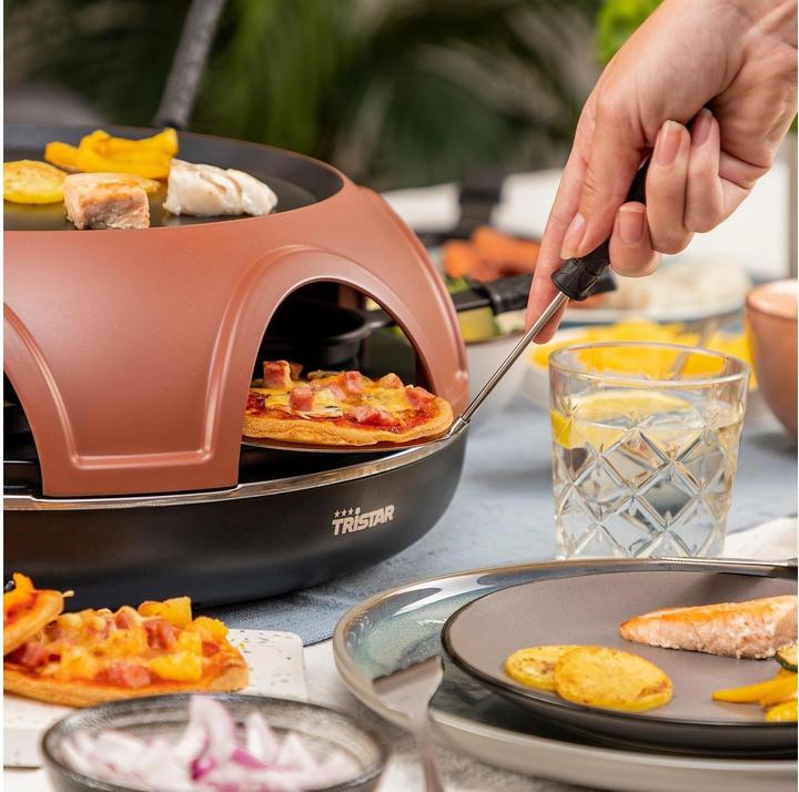 Actual product image Tristar 3-in-1 Pizza Festa as a raclette, grill plate and for making pizza
