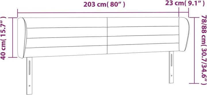 Produktbild vidaXL Freya (203 x 23 x 88 cm)