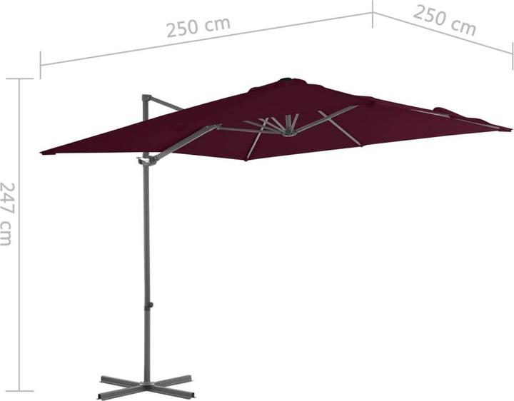Produktbild vidaXL freischwingender Sonnenschirm (2.50 m)