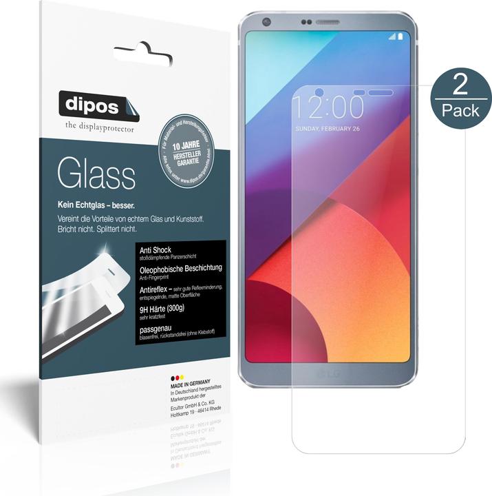 Dipos Displayschutz Anti-Shock (1 Stück, LG G6 Pro)