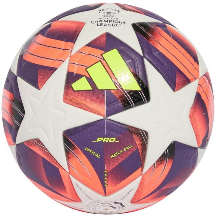 adidas Piłka nożna W UCL Pro biało-fioletowo-różowa IS7437 5 (5)