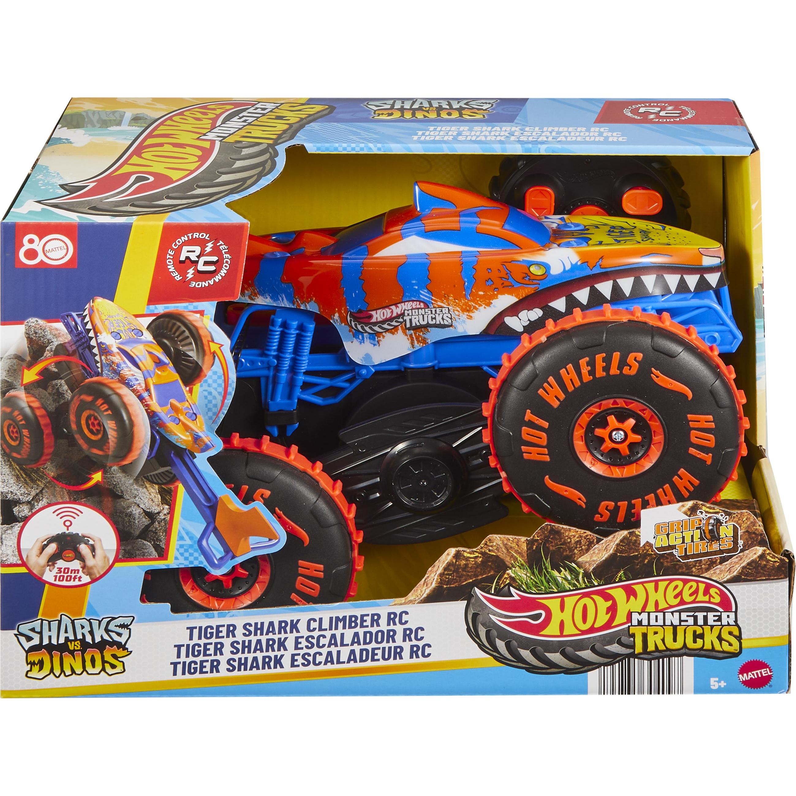 Hot Wheels Monster Trucks R/C Tiger Shark Climber 1:15