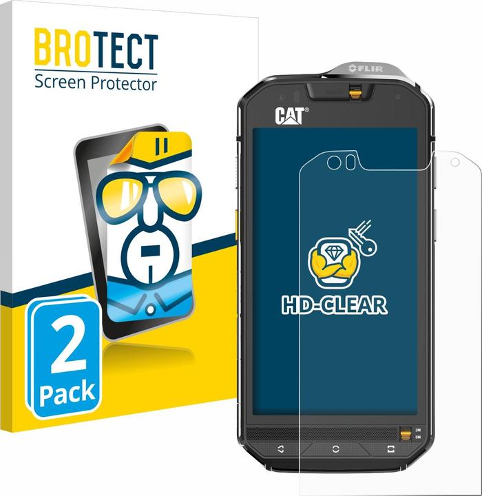 Produktbild BROTECT Schutzfolie Displayschutz Klar (2 Stück, CAT S60)
