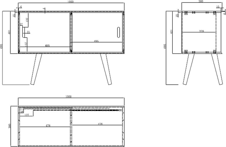 Produktbild AC Design Mitra (100 x 38 x 69.5 cm)