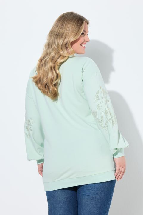 Produktbild Miamoda Sweatshirt, Ballon-Langarm mit glitzernder Applikation (42)