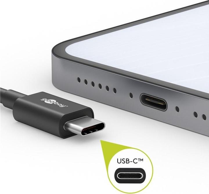 Actual product image Goobay USB-A to USB-C cable (0.10 m, USB 2.0)