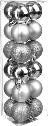 Produktbild Fééric Lights & Christmas Weihnachtskugel 30mm x 18 Silber (18x)