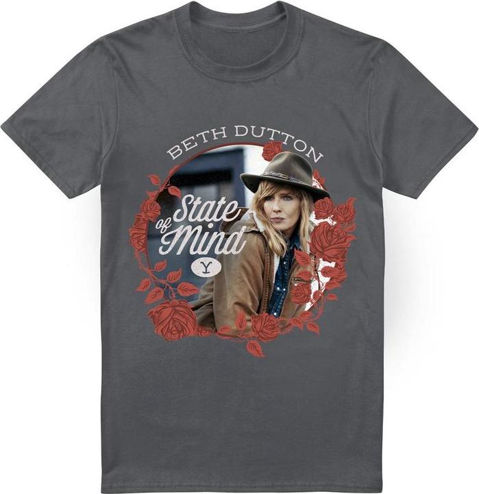 Actual product image Yellowstone Mens State Beth Dutton T-Shirt (M)