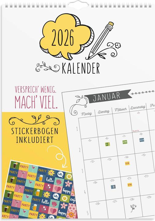 Immagine prodotto Doodle Wandkalender A3 2026 (A3)