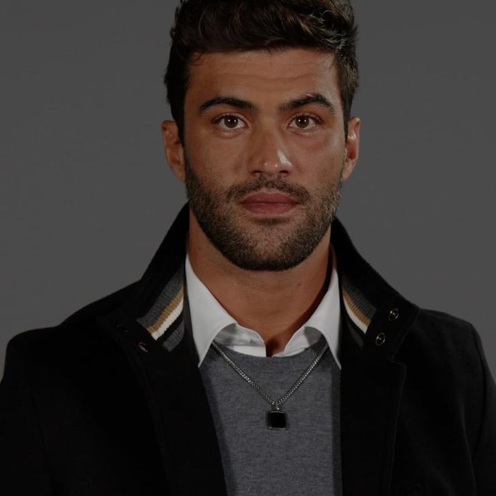 Actual product image Hugo Boss Fashion steel necklace with onyx Odell 1580648 (Stainless steel)