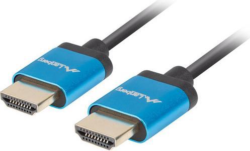 Image du produit Lanberg Câble HDMI M/M v2.0 1m noir 4K (1 m, HDMI, 2.0)