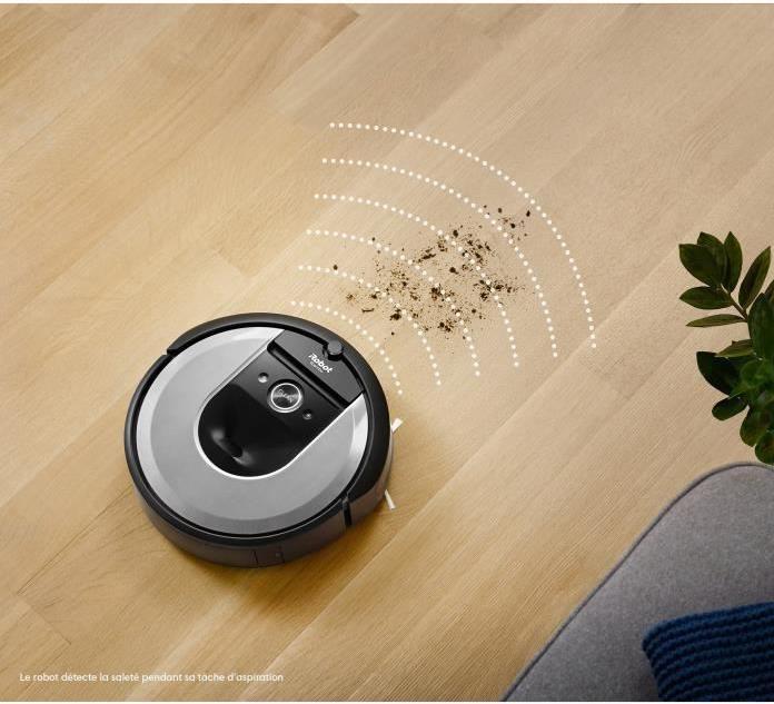 Produktbild iRobot Roomba i7 i7156 Staubsaugerroboter, silber (Saugroboter)