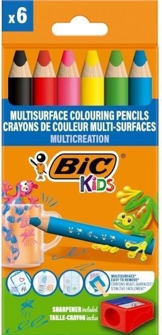 Bic Bleistifte + Spitzer 6+1 Stück Kinder (6x)