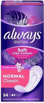 Produktbild Always Slipeinlagen Dailyfresh Normal 34 Stück (34 x)