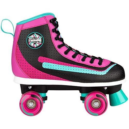Nijdam, Rollschuhe, Skates 52RF 36 Black/Emerald/Magenta (36), Schwarz