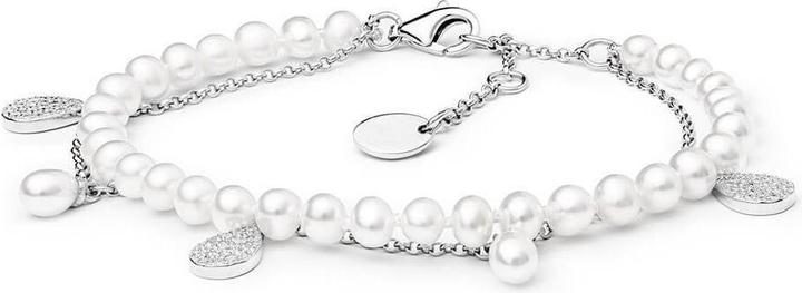 Immagine prodotto Silvego Elegante bracciale in argento con perle e zirconi GRP20213BW16