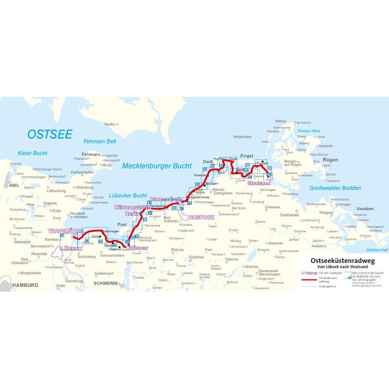Thumbnail - Ostseeküstenradweg 2, von Lübeck nach Stralsund 50000, Ratgeber von Bernhard Pollmann