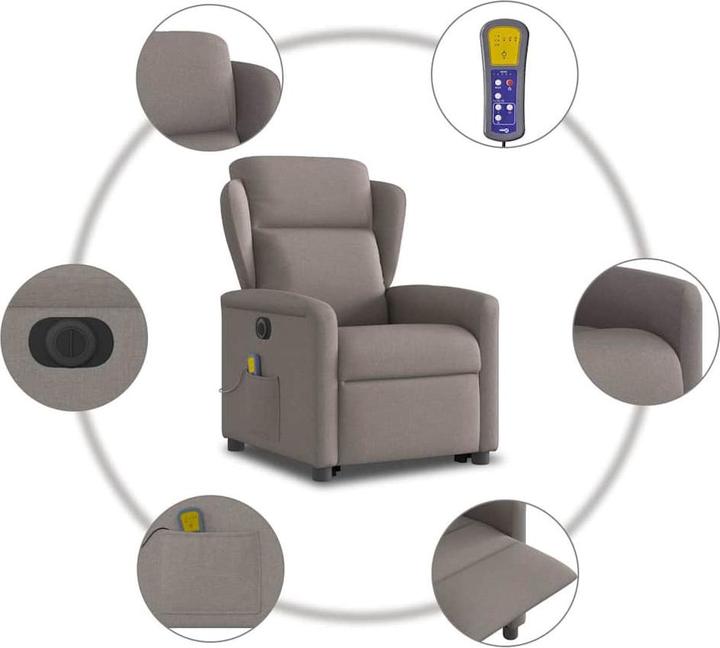 Image du produit vidaXL Massagesessel mit Aufstehhilfe