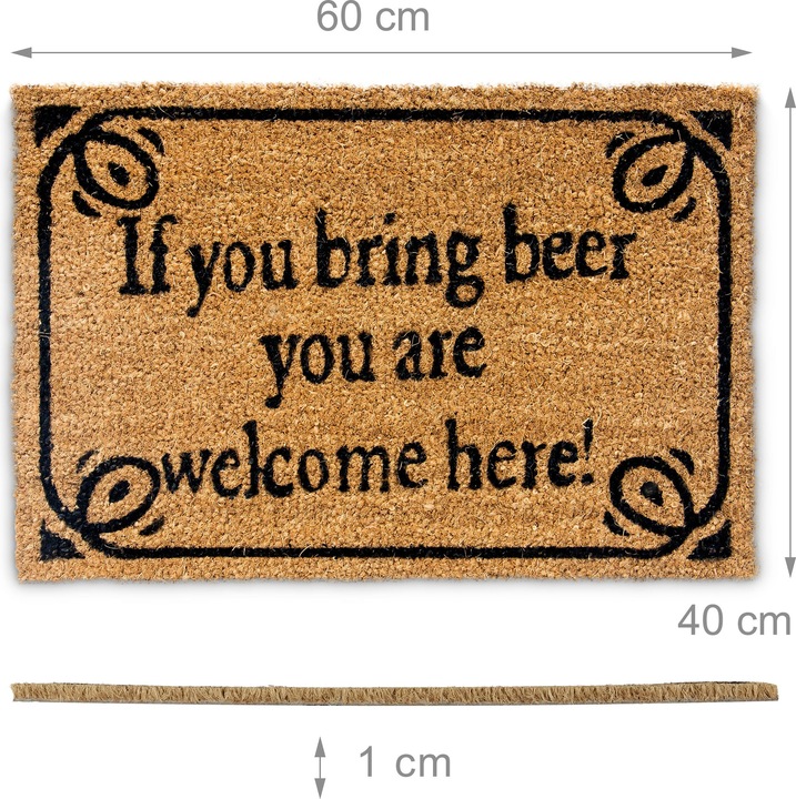 Produktbild Relaxdays Bring Beer (40 x 60 x 1 cm)