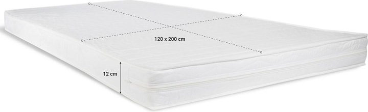 Image du produit Homestyle4u Matelas confort Matelas à roulettes (120 x 200 cm, Noyau de mousse)