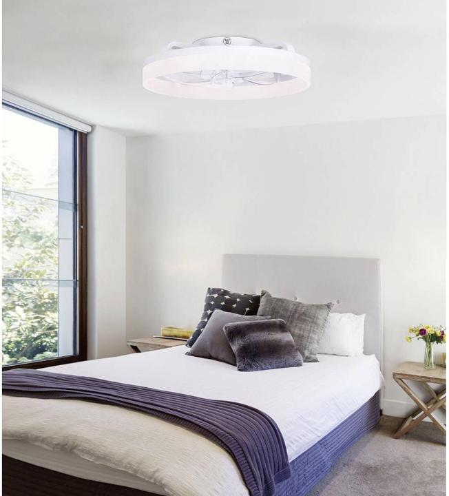 Actual product image Westinghouse Deckenventilator 20 W (Ø x H) 500 mm x 165 mm Weiss Timer, mit Fer
