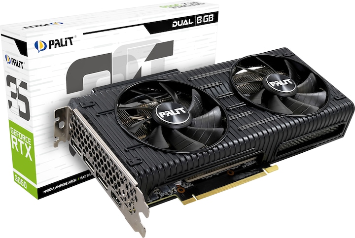 Actual product image Palit GeForce RTX 3050 Dual (8 GB)