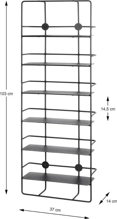 Produktbild HAKU Möbel Wandregal (37 x 14 x 103 cm)
