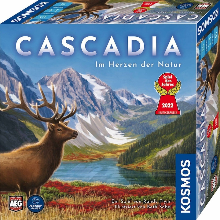 Produktbild Kosmos Familienspiel Cascadia – Im Herzen der Natur (Deutsch)